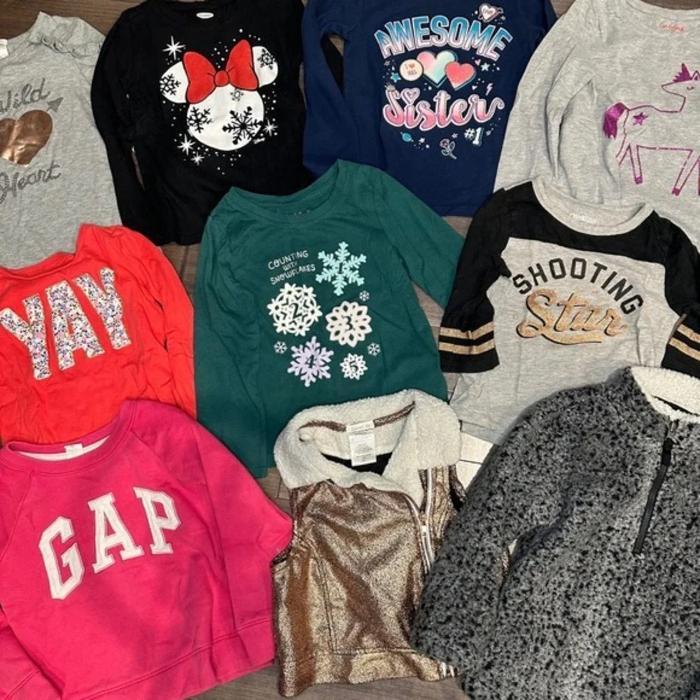 Girls Clothing Lot 10pc Bundle‎ Gap Wonder Nation Old Navy Cat & Jack Size 4T-5T